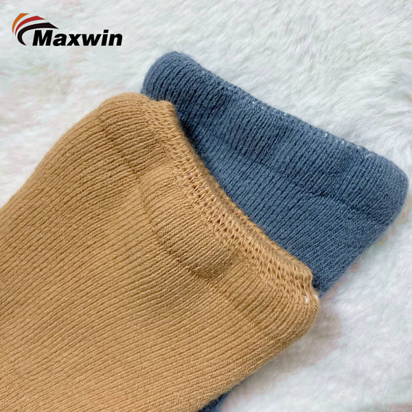 Изцяло хавлиени бебешки чорапи Меко качество с удобен дизайн на маншета и калъфка - комплект за момчета -5