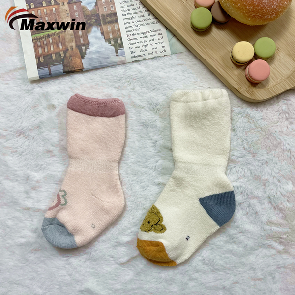 Full Terry Baby socks Mjúk gæði með þægilegum belg og hlíf hönnun-Girls Set-1