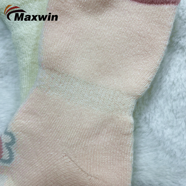 Cikakken Terry Baby Socks Soft Quality tare da Daɗaɗɗen Cuff da Rufin ƙira-Yan Mata Saita-4